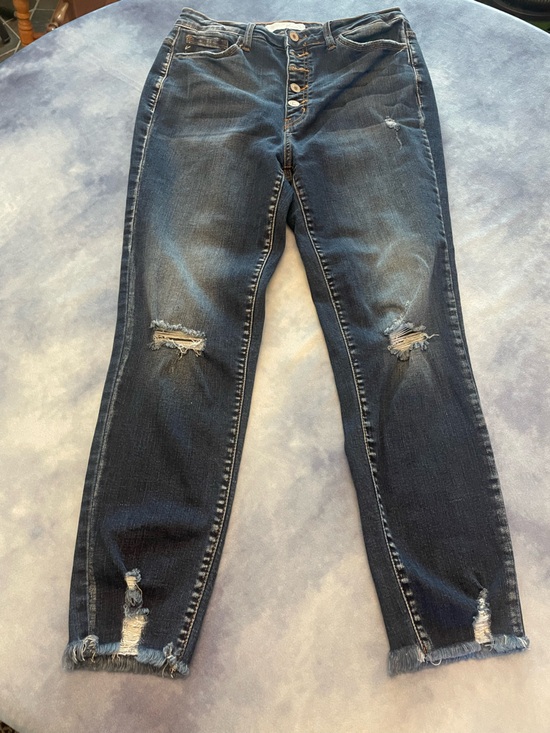 KanCan Denim - KanCan Dark Indigo Denim Jeans with Bronze Accent